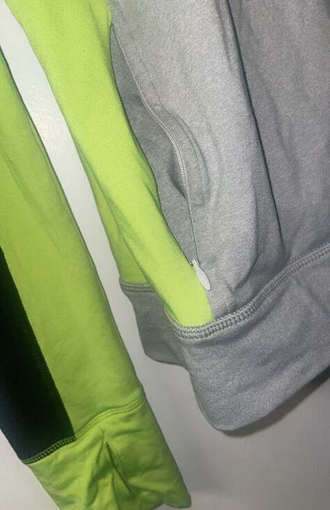 Victoria's Secret PINK Ultimate Funnel Neck Gray Neon Pullover - Picture 5 of 8